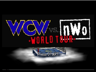 WCW vs NWO World Tour title screen for Nintendo 64